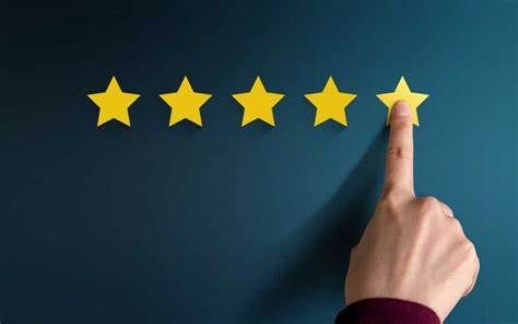 Five gold stars rating